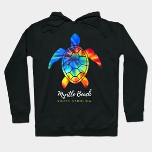 Myrtle Beach South Carolina Sea Turtle Tie Dye Hoodie